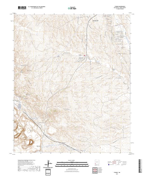 Tyrone, NM — USGS 7.5-minute topo (2023)