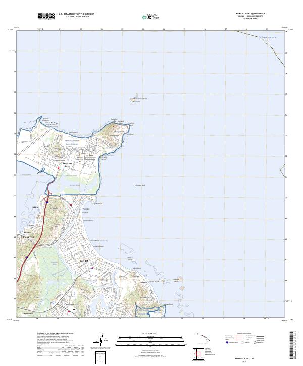 Mokapu Point, HI — USGS 7.5-minute topo (2024)