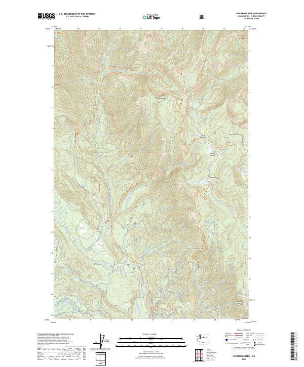 Chikamin Creek, WA — USGS 7.5-minute topo (2023)