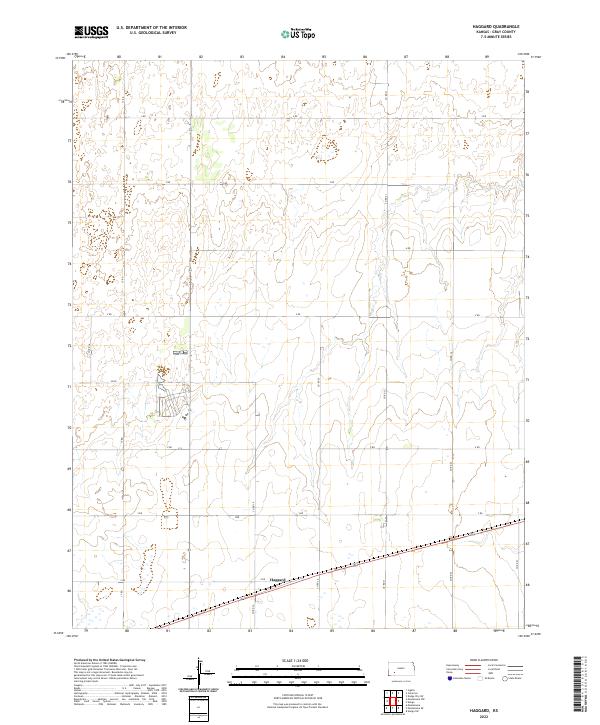 Haggard, KS — USGS 7.5-minute topo (2022)