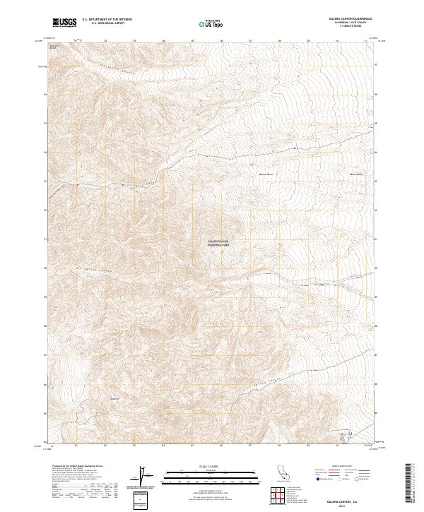 Galena Canyon, CA — USGS 7.5-minute topo (2021)