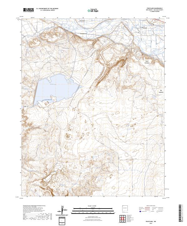 Fruitland, NM — USGS 7.5-minute topo (2023)