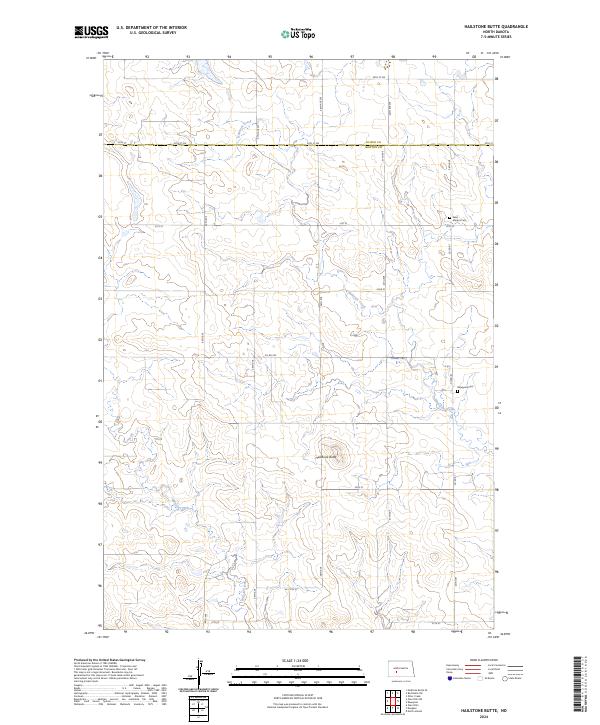 Hailstone Butte, ND — USGS 7.5-minute topo (2024)