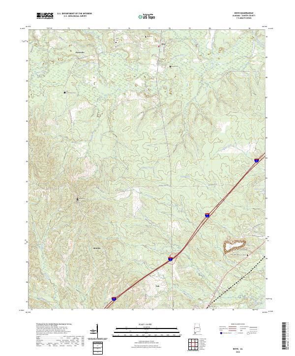 Boyd, AL — USGS 7.5-minute topo (2024)