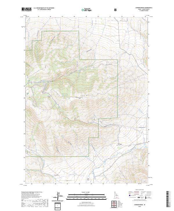 Connor Ridge, ID — USGS 7.5-minute topo (2023)