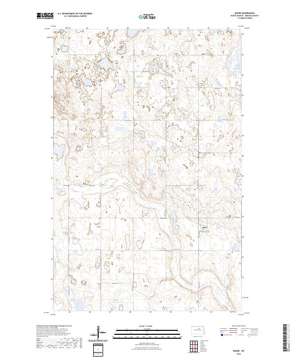 Baker, ND — USGS 7.5-minute topo (2024)