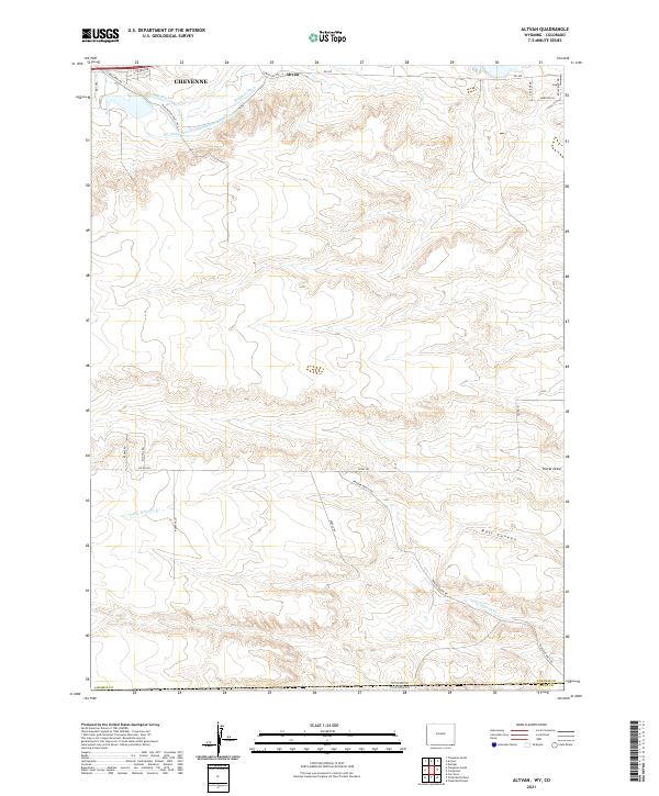 Altvan, WY-CO — USGS 7.5-minute topo (2021)