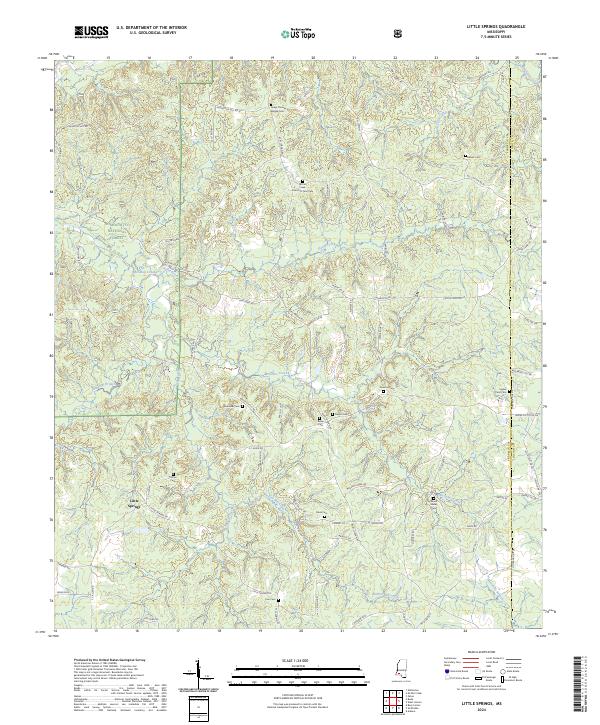 Little Springs, MS — USGS 7.5-minute topo (2024)