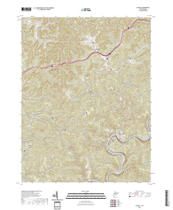 Ivydale, WV — USGS 7.5-minute topo (2023)