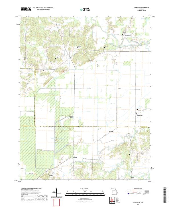 Sturdivant, MO — USGS 7.5-minute topo (2021)
