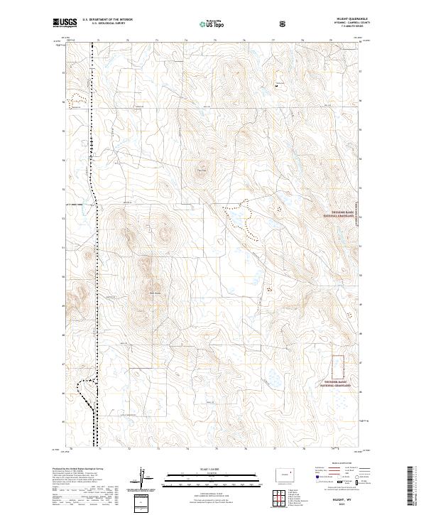 Hilight, WY — USGS 7.5-minute topo (2021)