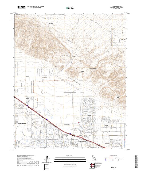 Myoma, CA — USGS 7.5-minute topo (2023)