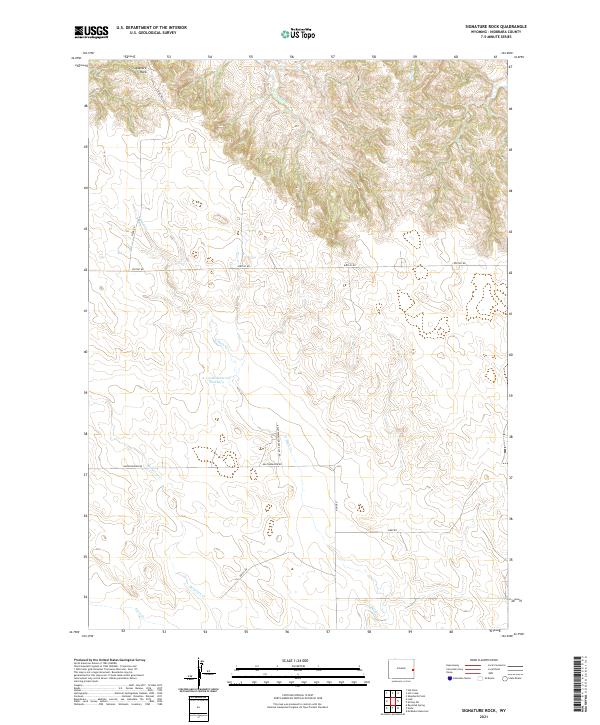 Signature Rock, WY — USGS 7.5-minute topo (2021)