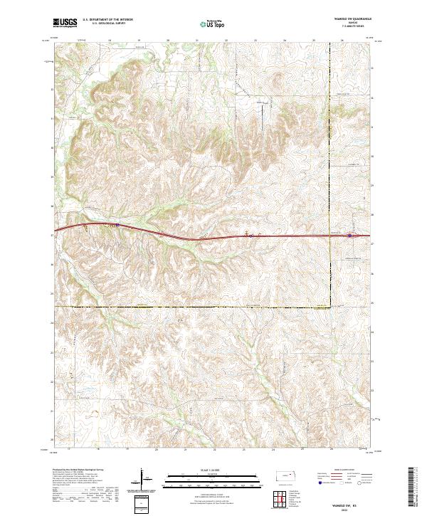 Wamego SW, KS — USGS 7.5-minute topo (2022)