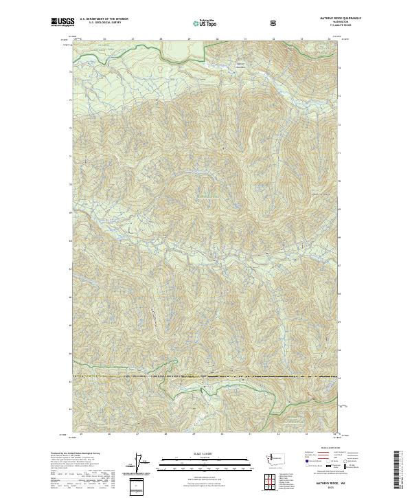Matheny Ridge, WA — USGS 7.5-minute topo (2023)