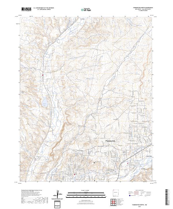 Farmington North, NM — USGS 7.5-minute topo (2023)