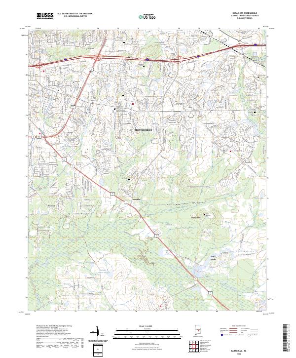 Barachias, AL — USGS 7.5-minute topo (2024)