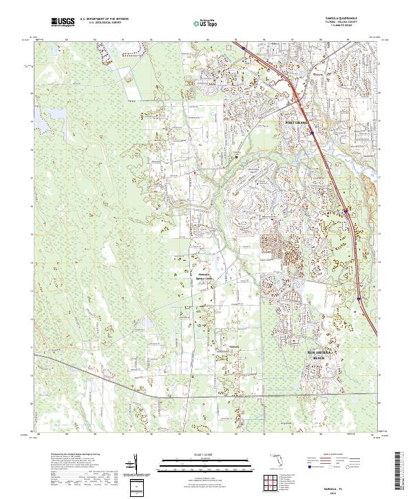 Samsula, FL — USGS 7.5-minute topo (2024)