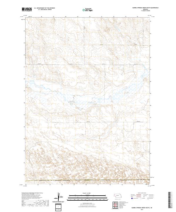 Barrel Springs Creek South, NE — USGS 7.5-minute topo (2021)