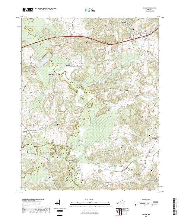Graham, KY — USGS 7.5-minute topo (2022)