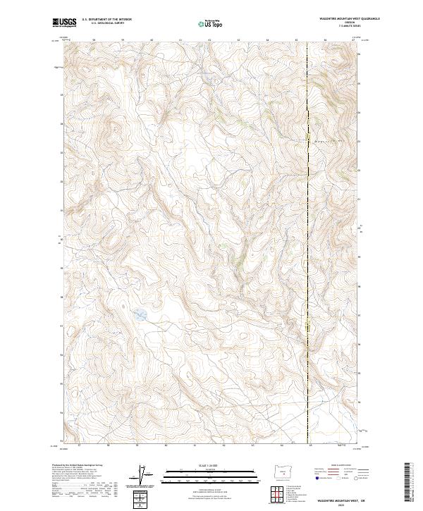 Wagontire Mountain West, OR — USGS 7.5-minute topo (2023)