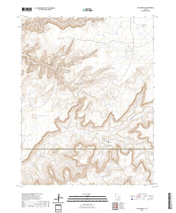 The Pinnacle, UT — USGS 7.5-minute topo (2023)