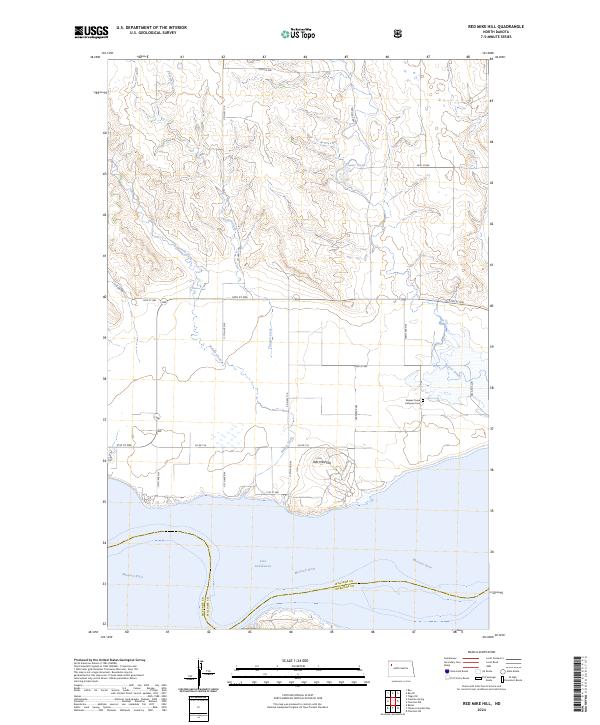 Red Mike Hill, ND — USGS 7.5-minute topo (2024)