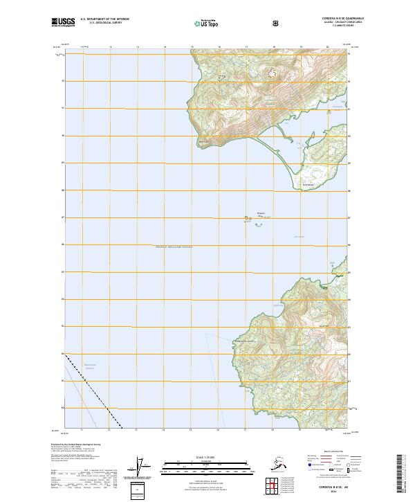 Cordova B-8 SE, AK — USGS 7.5-minute topo (2024)