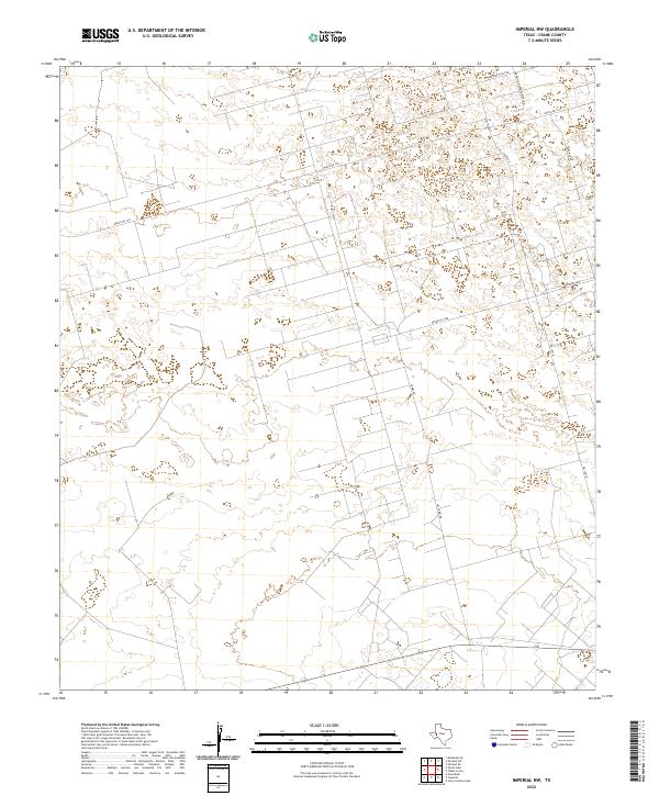 Imperial NW, TX — USGS 7.5-minute topo (2022)