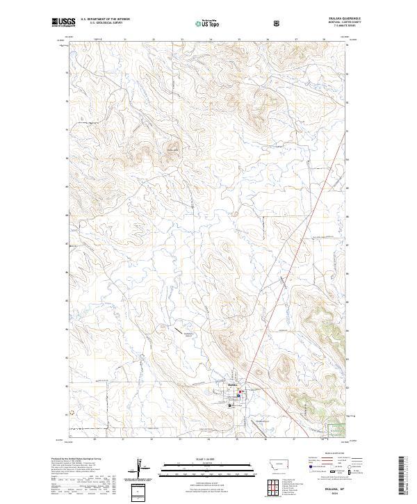 Ekalaka, MT — USGS 7.5-minute topo (2024)