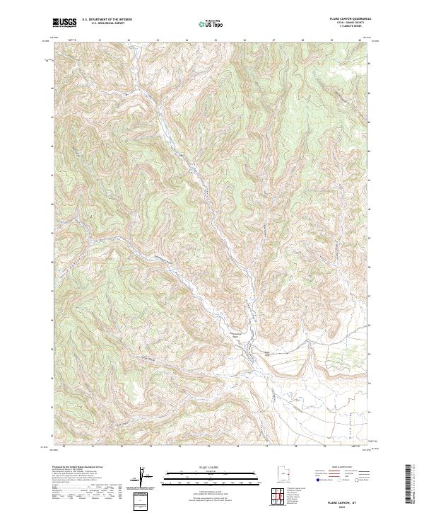 Flume Canyon, UT — USGS 7.5-minute topo (2023)