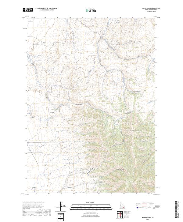 Indian Springs, ID — USGS 7.5-minute topo (2023)