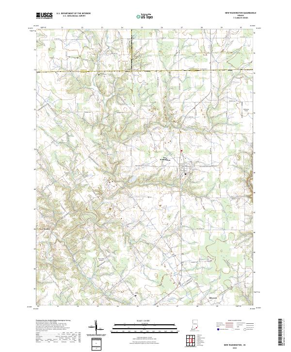 New Washington, IN — USGS 7.5-minute topo (2022)