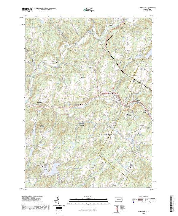 Factoryville, PA — USGS 7.5-minute topo (2023)