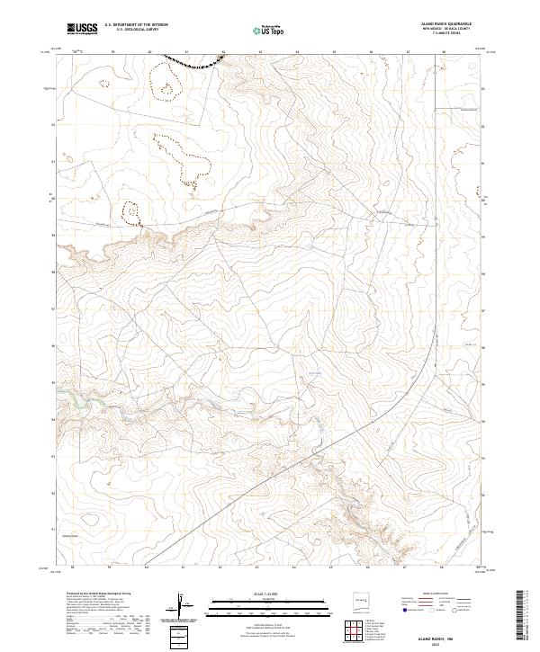 Alamo Ranch, NM — USGS 7.5-minute topo (2023)