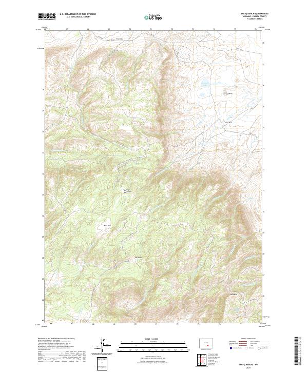 The Q Ranch, WY — USGS 7.5-minute topo (2021)