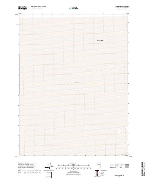 Lone Rock SW, NV — USGS 7.5-minute topo (2021)
