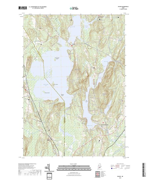 Wayne, ME — USGS 7.5-minute topo (2024)