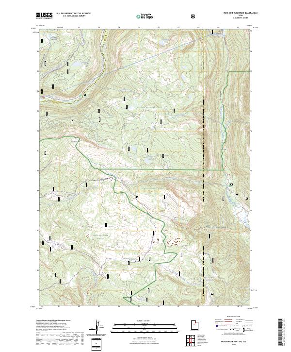 Iron Mine Mountain, UT — USGS 7.5-minute topo (2023)