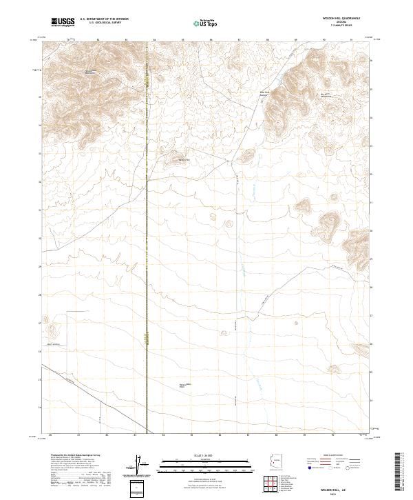 Weldon Hill, AZ — USGS 7.5-minute topo (2021)