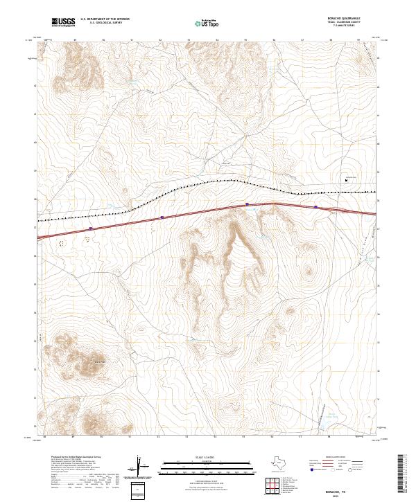 Boracho, TX — USGS 7.5-minute topo (2022)