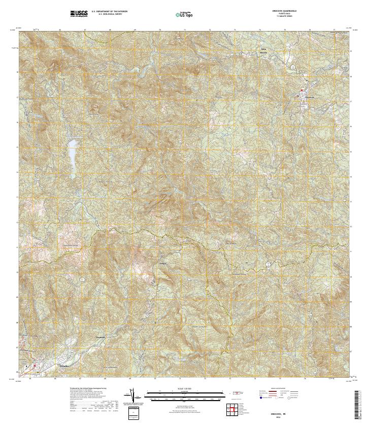 Orocovis, PR — USGS 7.5-minute topo (2024)