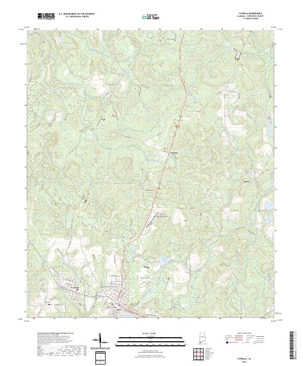 Florala, AL — USGS 7.5-minute topo (2024)