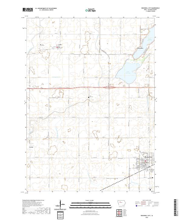 Rockwell City, IA — USGS 7.5-minute topo (2022)