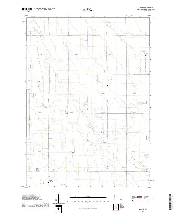 Tripp SE, SD — USGS 7.5-minute topo (2021)