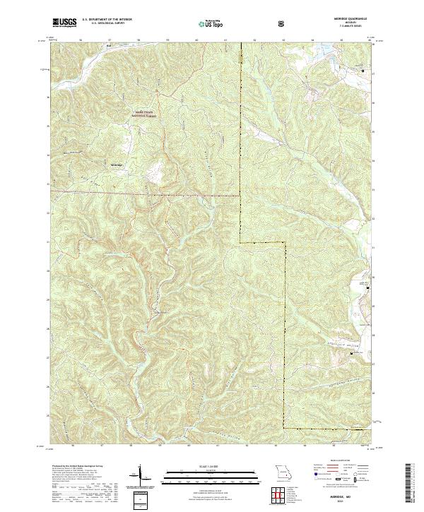 Midridge, MO — USGS 7.5-minute topo (2021)