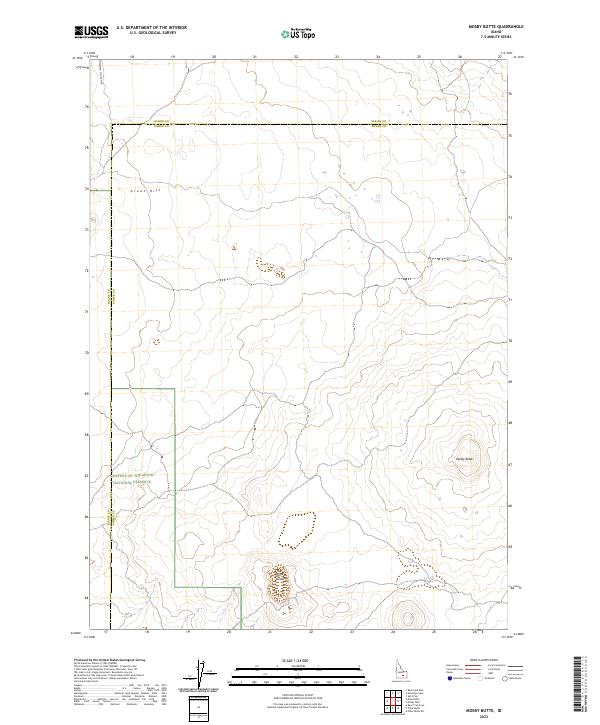 Mosby Butte, ID — USGS 7.5-minute topo (2023)