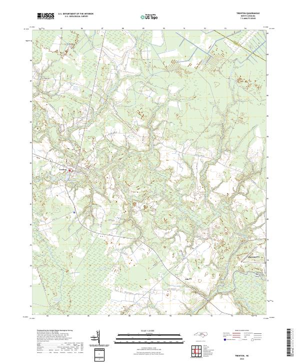 Trenton, NC — USGS 7.5-minute topo (2022)