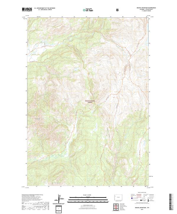Gravel Mountain, WY — USGS 7.5-minute topo (2021)