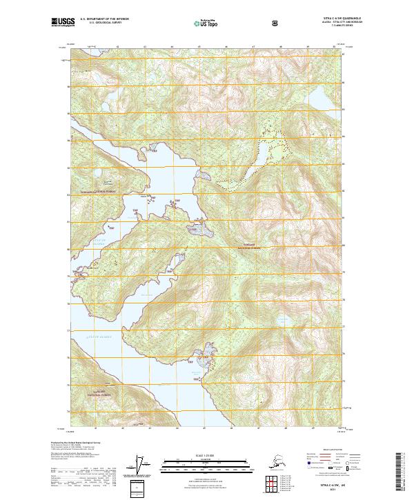 Sitka C-6 SW, AK — USGS 7.5-minute topo (2021)